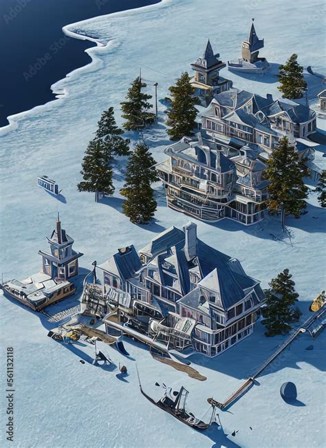 Fictional Mansion in King Edward Point, , South Georgia And South ...