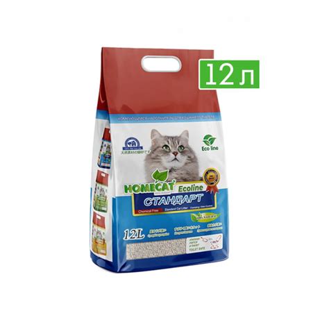 Homecat Наполнитель Растительный Комкующийся Без отдушки 5600г ...