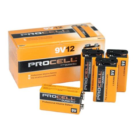 Duracell Procell 9V Battery 12 Pack - PC1604