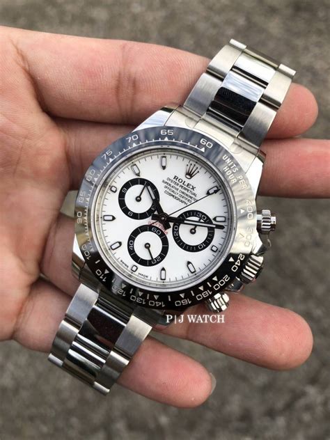 Rolex Cosmograph Daytona 40mm Panda White Dial Ref 116500LN