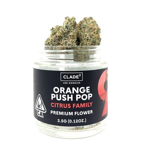 Clade9 Orange Push Pop 3 5g 1 Port Hueneme Dispensary