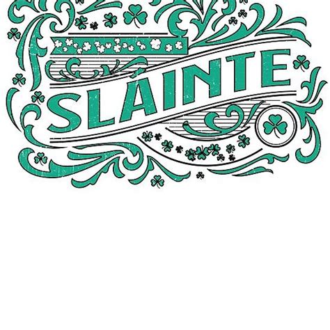 Slainte Irish Gaelic Vintage Weathered Whiskey Label Design Whiskey