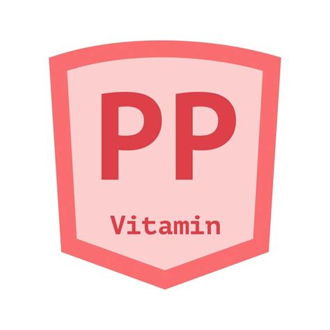 Premium Vector | Vitamin PP vector isolated on white background 10 eps