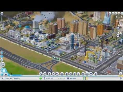 Sim City 5 2013 max population 400k gameplay 模擬城市 5 超越40萬人口大挑戰 part