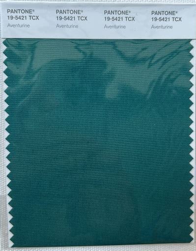 Pantone Tcx Cotton Swatch Card 19 5421 Tcx Aventurine