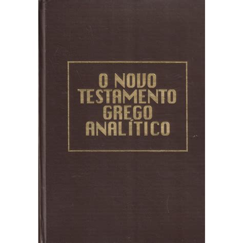 O Novo Testamento Grego Analítico