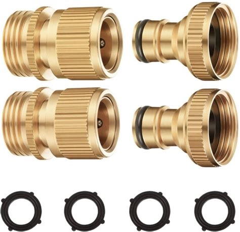 Riemex Garden Hose Quick Connector Set Brass Garden Hose Quick