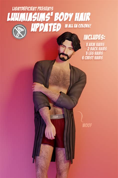 Luumiasims’ Body Hair Updated New Version Screenshots The Sims 4 Create A Sim Curseforge