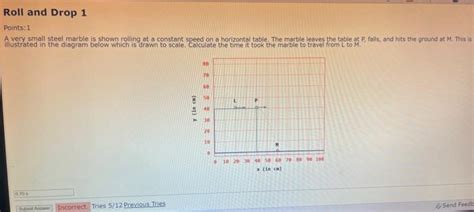 Solved Points 1 A Very Small Steel Marble Is Shown Rolling Chegg