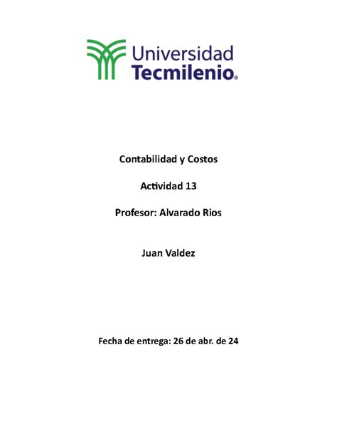 Act Contabilidad Contailidad Actividad Parte Contabilidad Y