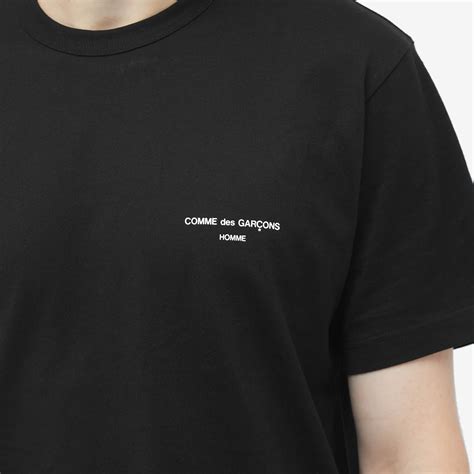 Comme Des Garçons Homme Chest Logo T Shirt Black End Au