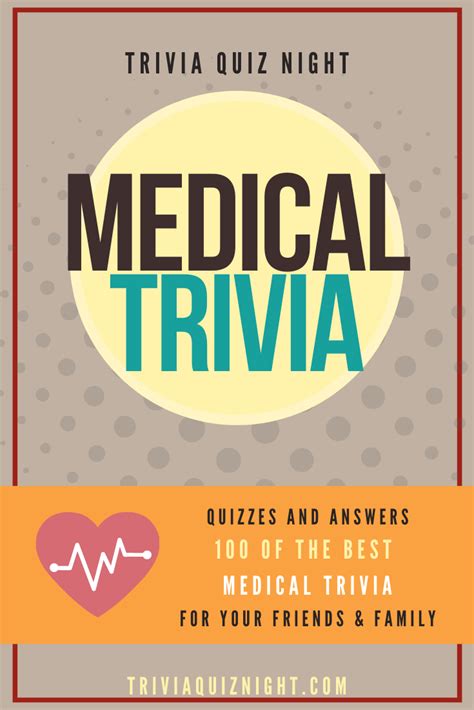 100 Medical Trivia Questions And Answers 🩺🏥💉 Trivia Quiz Night In