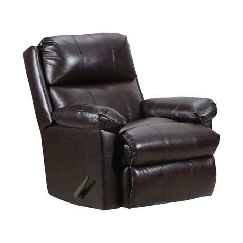 Lane Furniture Fury Leather Rocker Recliner In Soft Touch Bark