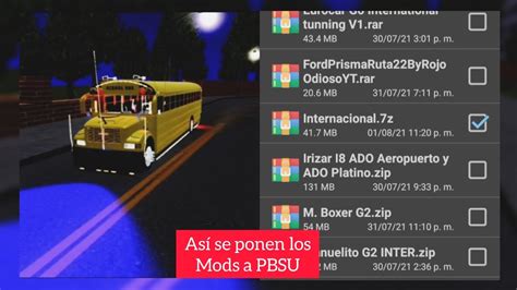 Como Se Ponen Los Mods A PBSU MOD De Bus Escolar Internacional