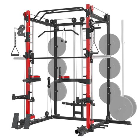 Mikolo Smith Machine Home Gym Lbs Squat Rack With Lat Pull Down