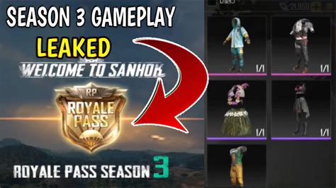 SEASON 3 GAMEPLAY LEAKED SANHOK MAP COMING IN PUBG MOBILE