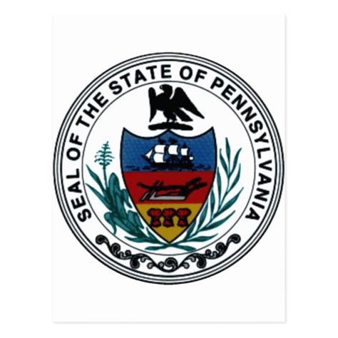 Pennsylvania State Seal Postcard | Zazzle