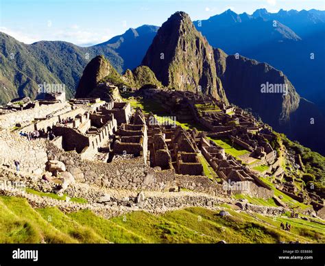 Inca Ruins Of The Lost City Of Macchu Picchu Peru Stock Photo Alamy