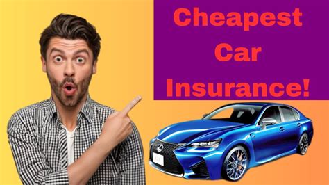 Top 5 Cheapest Car Insurance Companies In 2023 Youtube