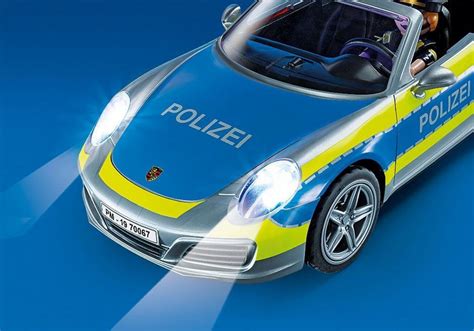 Playmobil City Action Porsche 911 Carrera 4S Polizei για 4 ετών 70067