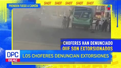 Prenden Fuego A Camión Con Pasajeros En Ecatepec Edoméx Vídeo