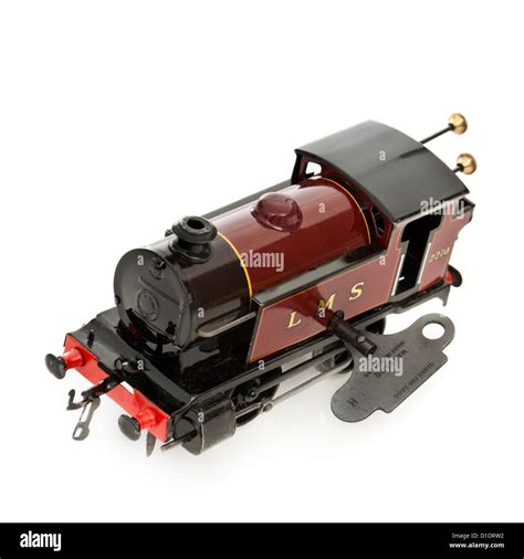 Rare S Hornby Meccano Clockwork Tinplate Lms Locomotive O Gauge