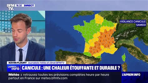 Canicule D Partements Plac S En Vigilance Orange Par M T O France