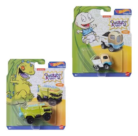 Hot Wheels Rugrats Tommy Y Reptar Set 2 Coches Fundidos Envío gratis