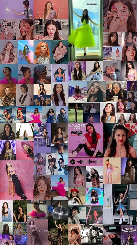 Olivia Rodrigo Collage Wallpaper Olivia High School Musical Cute