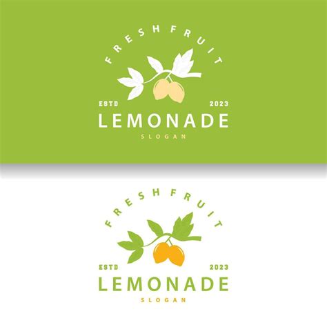 Lemon Logo, Fresh Lemon Juice Illustration Design For Minimalist, Elegant, Luxurious Plantation ...