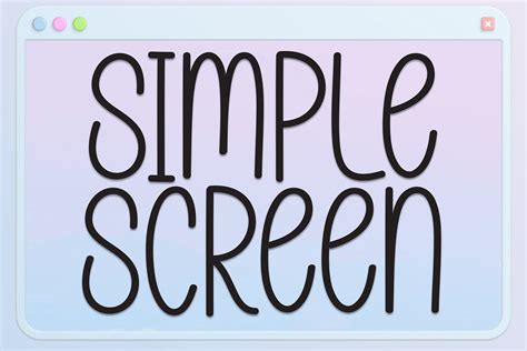 Simple Screen Font - Nebulacraft - Medium