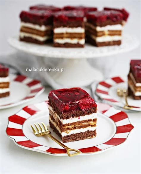 Ciasto MALINOWA KSIĘŻNICZKA z masą krówkową PRZEPIS Torte