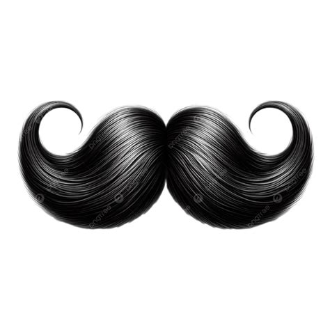 Curly Black Mustache Art, Curly Black Mustache, Silhouette Man Beard