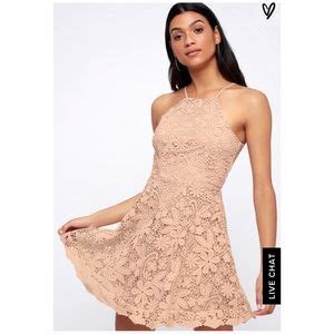 Lulus Dresses Lulus Nude Lace Dress Poshmark