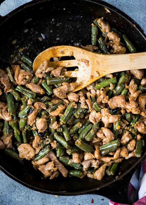 Chicken And Green Beans Stir Fry - The flavours of kitchen