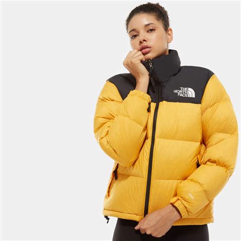 The North Face Womens 1996 Retro Nuptse Jacket Tnf In Yellow Lyst