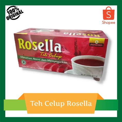 Jual Teh Rosella Rosela Herbal Teh Celup Herbal Alami Minuman Sehat