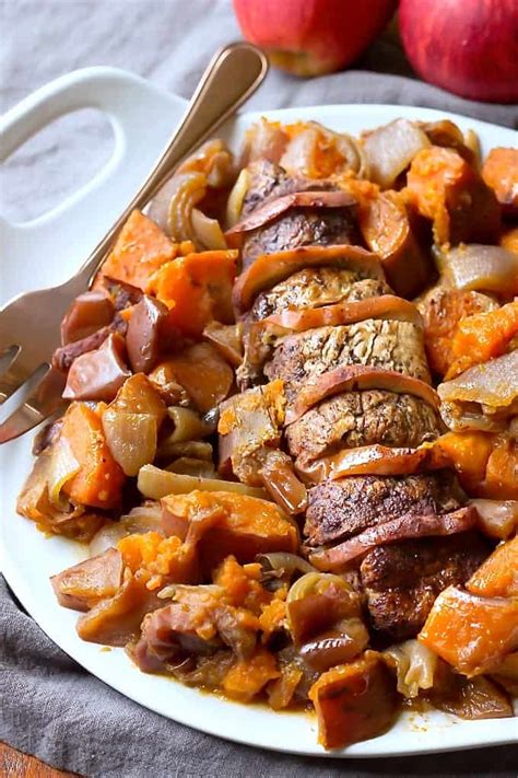 Slow Cooker Apple Cinnamon Pork Loin