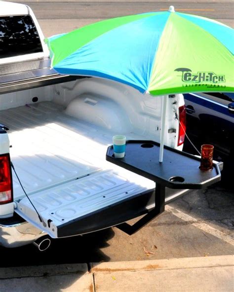 The Ez Hitch Tailgate Table Is A Trailer Hitch Supported Table Etsy