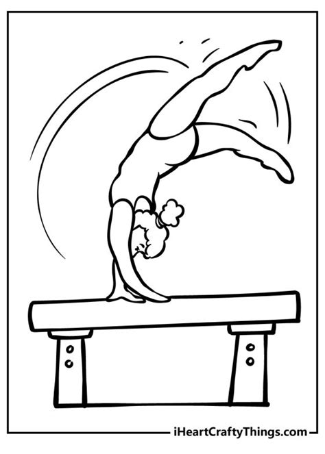 Gymnastics Coloring Pages Free Printables