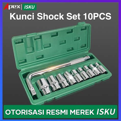 Jual ISKU Mata Kunci Sok Set 10 Pcs Kunci Set 1 2 Inch 6pt Kunci Mata