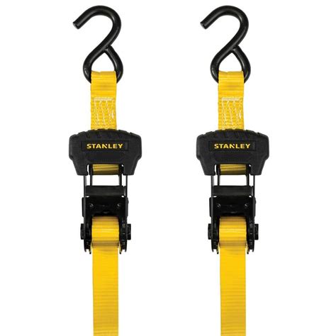 Stanley 125 In X 16 Ft 3000 Lbs Break Strength Ratchet Straps 2