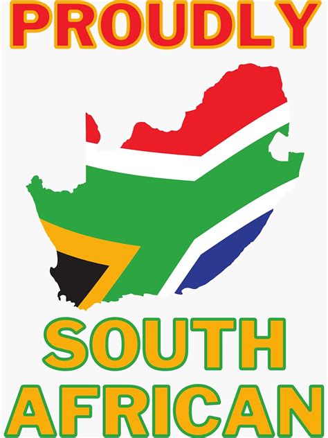 Proudly South African Sticker For Sale By Jfa1984 Redbubble