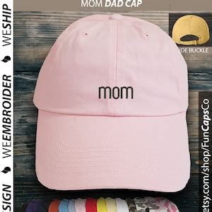 Mom Hat Dad Style Hat Embroidered Hat Mom Dad Capfun Hat Etsy