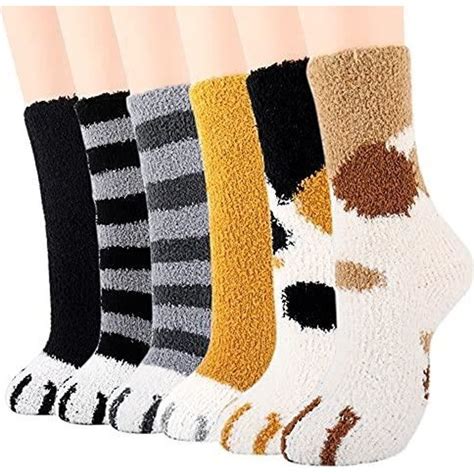 Chaussette Chaude Femme Chaussettes Chat Chaussettes Pattes De Chat