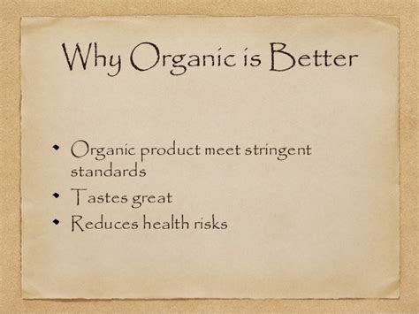 Why Organic is Better for You 