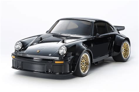 Tamiya Black Edition Porsche Turbo RSR Type 934 TA02SW RC Car Action