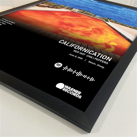 Quadro Spotify Californication Red Hot Chili Peppers X Cm