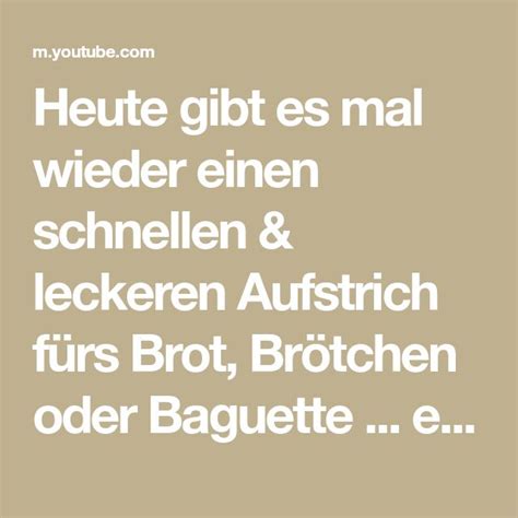 Heute gibt es mal wieder einen schnellen leckeren Aufstrich fürs Brot