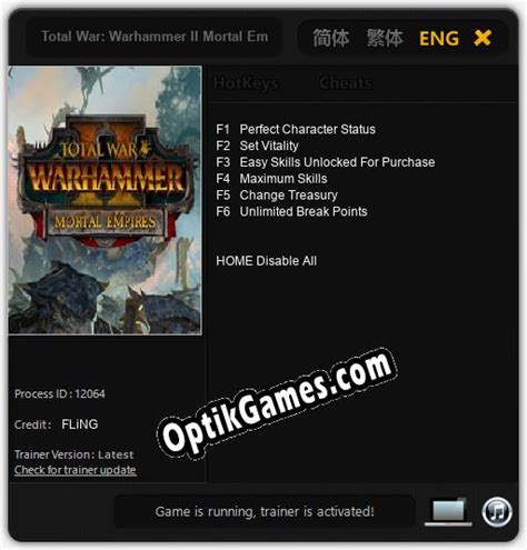 Total War Warhammer II Mortal Empires Cheats Trainer 6 FLiNG